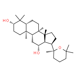 ChemSpider 2D Image | (3beta,12beta,17alpha)-20,25-Epoxydammarane-3,12-diol | C30H52O3
