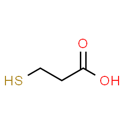 ChemSpider 2D Image | 3-Mercaptopropionic acid | C3H6O2S