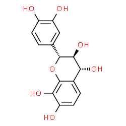 ChemSpider 2D Image | (2R,3S,4R)-2-(3,4-Dihydroxyphenyl)-3,4,7,8-chromanetetrol | C15H14O7