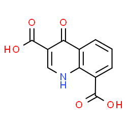 ChemSpider 2D Image | 4-hydroxyquinoline-3,8-dicarboxylic acid | C11H7NO5