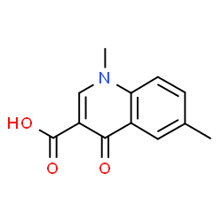 ChemSpider 2D Image | 1,6-dimethyl-4-oxoquinoline-3-carboxylic acid | C12H11NO3