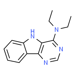 ChemSpider 2D Image | N,N-Diethyl-5H-pyrimido[5,4-b]indol-4-amine | C14H16N4