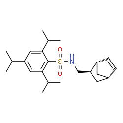 ChemSpider 2D Image | N-[(1S,2R,4S)-Bicyclo[2.2.1]hept-5-en-2-ylmethyl]-2,4,6-triisopropylbenzenesulfonamide | C23H35NO2S