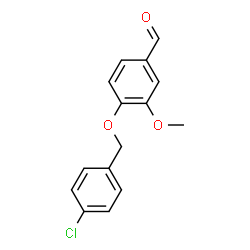 ChemSpider 2D Image | 4-((4-Chlorobenzyl)oxy)-3-methoxybenzaldehyde | C15H13ClO3