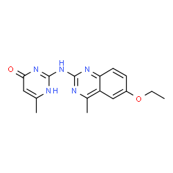 ChemSpider 2D Image | 2-[(6-ethoxy-4-methylquinazolin-2-yl)amino]-6-methylpyrimidin-4-ol | C16H17N5O2