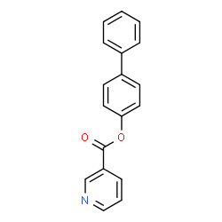 ChemSpider 2D Image | 4-Biphenylyl nicotinate | C18H13NO2