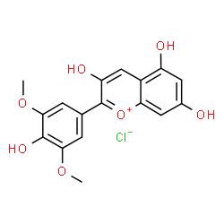 ChemSpider 2D Image | Malvidin Chloride | C17H15ClO7