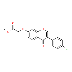 ChemSpider 2D Image | Methyl {[3-(4-chlorophenyl)-4-oxo-4H-chromen-7-yl]oxy}acetate | C18H13ClO5