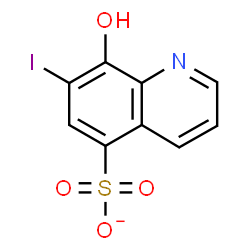 ChemSpider 2D Image | 8-Hydroxy-7-iodo-5-quinolinesulfonate | C9H5INO4S