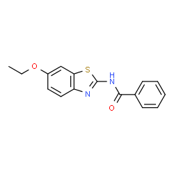 ChemSpider 2D Image | N-(6-Ethoxy-1,3-benzothiazol-2-yl)benzamide | C16H14N2O2S