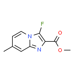 ChemSpider 2D Image | Methyl 3-fluoro-7-methylimidazo[1,2-a]pyridine-2-carboxylate | C10H9FN2O2