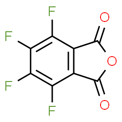 ChemSpider 2D Image | 4,5,6,7-Tetrafluoro-2-benzofuran-1,3-dione | C8F4O3