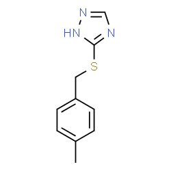 ChemSpider 2D Image | 3-[(4-Methylbenzyl)thio]-1H-1,2,4-triazole | C10H11N3S