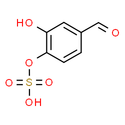 ChemSpider 2D Image | 4-Formyl-2-hydroxyphenyl hydrogen sulfate | C7H6O6S