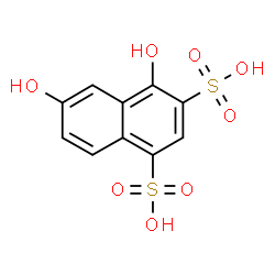ChemSpider 2D Image | 4,6-Dihydroxy-1,3-naphthalenedisulfonic acid | C10H8O8S2