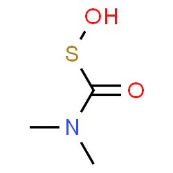 ChemSpider 2D Image | 1-(Hydroxysulfanyl)-N,N-dimethyl-1-oxomethanamine | C3H7NO2S