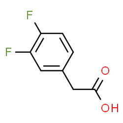 ChemSpider 2D Image | (3,4-Difluorophenyl)acetic acid | C8H6F2O2