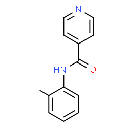 ChemSpider 2D Image | N-(2-Fluorophenyl)isonicotinamide | C12H9FN2O