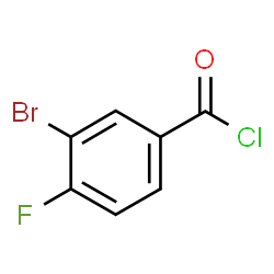 ChemSpider 2D Image | 3-Bromo-4-fluorobenzoyl chloride | C7H3BrClFO