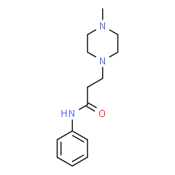 ChemSpider 2D Image | 3-(4-Methyl-1-piperazinyl)-N-phenylpropanamide | C14H21N3O