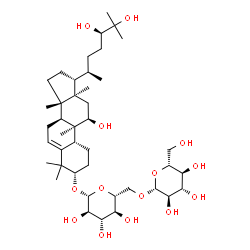 ChemSpider 2D Image | (1S,4R,9beta,11alpha,24R)-11,24,25-Trihydroxy-9,10,14-trimethyl-4,9-cyclo-9,10-secocholest-5-en-1-yl 6-O-beta-D-glucopyranosyl-beta-D-glucopyranoside | C42H72O14