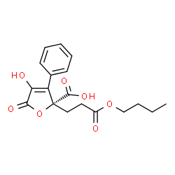ChemSpider 2D Image | lactone diacid 7-O-n-butyl ester | C18H20O7