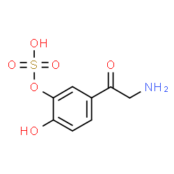 ChemSpider 2D Image | 5-Glycyl-2-hydroxyphenyl hydrogen sulfate | C8H9NO6S