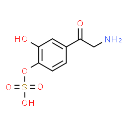 ChemSpider 2D Image | 4-Glycyl-2-hydroxyphenyl hydrogen sulfate | C8H9NO6S