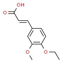 ChemSpider 2D Image | 4-Ethoxy-3-Methoxycinnamic Acid | C12H14O4