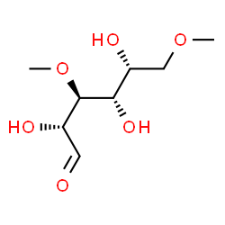 ChemSpider 2D Image | 3,6-Di-O-methyl-D-galactose | C8H16O6