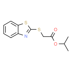 ChemSpider 2D Image | Isopropyl (1,3-benzothiazol-2-ylsulfanyl)acetate | C12H13NO2S2