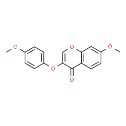 ChemSpider 2D Image | 7-Methoxy-3-(4-methoxyphenoxy)-4H-chromen-4-one | C17H14O5