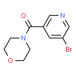 ChemSpider 2D Image | 4-(5-bromopyridine-3-carbonyl)morpholine | C10H11BrN2O2