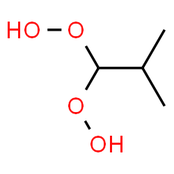 ChemSpider 2D Image | 2-Methyl-1,1-propanediyl dihydroperoxide | C4H10O4