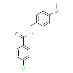 ChemSpider 2D Image | 4-Chloro-N-(4-methoxybenzyl)benzamide | C15H14ClNO2