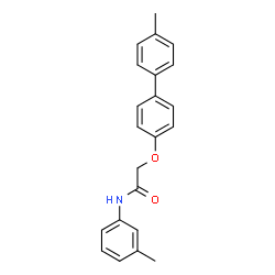 ChemSpider 2D Image | 2-[(4'-Methyl-4-biphenylyl)oxy]-N-(3-methylphenyl)acetamide | C22H21NO2