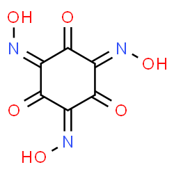 ChemSpider 2D Image | (2E,4E,6E)-2,4,6-Tris(hydroxyimino)-1,3,5-cyclohexanetrione | C6H3N3O6