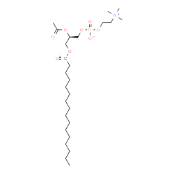 ChemSpider 2D Image | (2R)-2-Acetoxy-3-[(1-~14~C)hexadecanoyloxy]propyl 2-(trimethylammonio)ethyl phosphate | C2514CH52NO8P