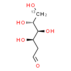 ChemSpider 2D Image | 2-Deoxy-D-(6-~13~C)-arabino-hexose | C513CH12O5