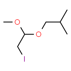 ChemSpider 2D Image | 1-(2-Iodo-1-methoxyethoxy)-2-methylpropane | C7H15IO2