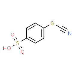 ChemSpider 2D Image | 4-Thiocyanatobenzenesulfonic acid | C7H5NO3S2