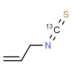 ChemSpider 2D Image | 3-(~13~C)Isothiocyanato-1-propene | C313CH5NS