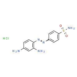 ChemSpider 2D Image | 4-[(E)-(2,4-Diaminophenyl)diazenyl]benzenesulfonamide hydrochloride (1:1) | C12H14ClN5O2S