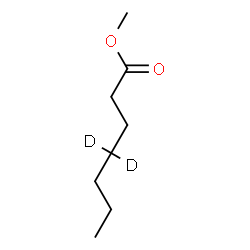 ChemSpider 2D Image | Methyl (4,4-~2~H_2_)heptanoate | C8H14D2O2