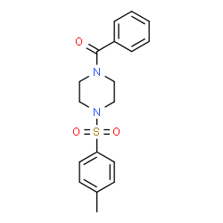 ChemSpider 2D Image | phenyl(4-tosylpiperazin-1-yl)methanone | C18H20N2O3S