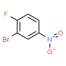 ChemSpider 2D Image | 3-Bromo-4-fluoronitrobenzene | C6H3BrFNO2