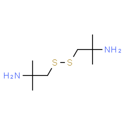 ChemSpider 2D Image | 1,1'-Disulfanediylbis(2-methyl-2-propanamine) | C8H20N2S2