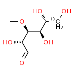 ChemSpider 2D Image | 3-O-Methyl-D-(6-~13~C)glucose | C613CH14O6