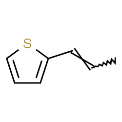 ChemSpider 2D Image | 2-[(1E)-1-Propen-1-yl]thiophene | C7H8S