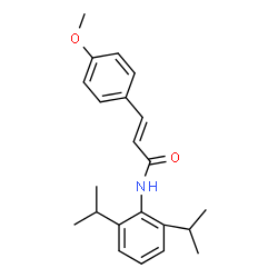 ChemSpider 2D Image | (2E)-N-(2,6-Diisopropylphenyl)-3-(4-methoxyphenyl)acrylamide | C22H27NO2